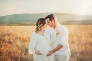 Pregnancy women with her husband